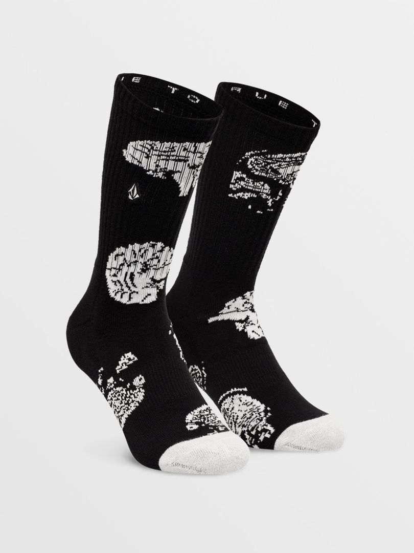 Pánské ponožky Volcom Vibes Socks Black on Black