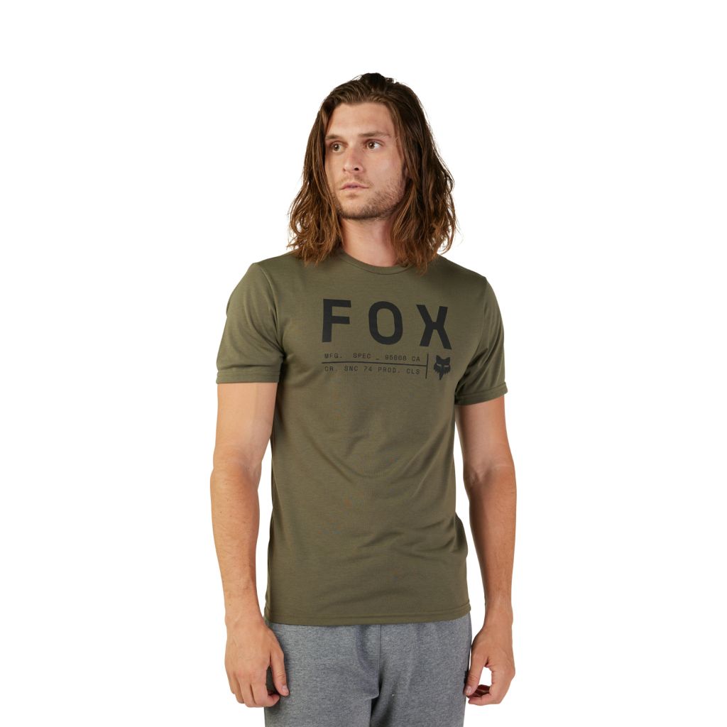 Pánské triko Fox Non Stop Ss Tech Tee Olive green
