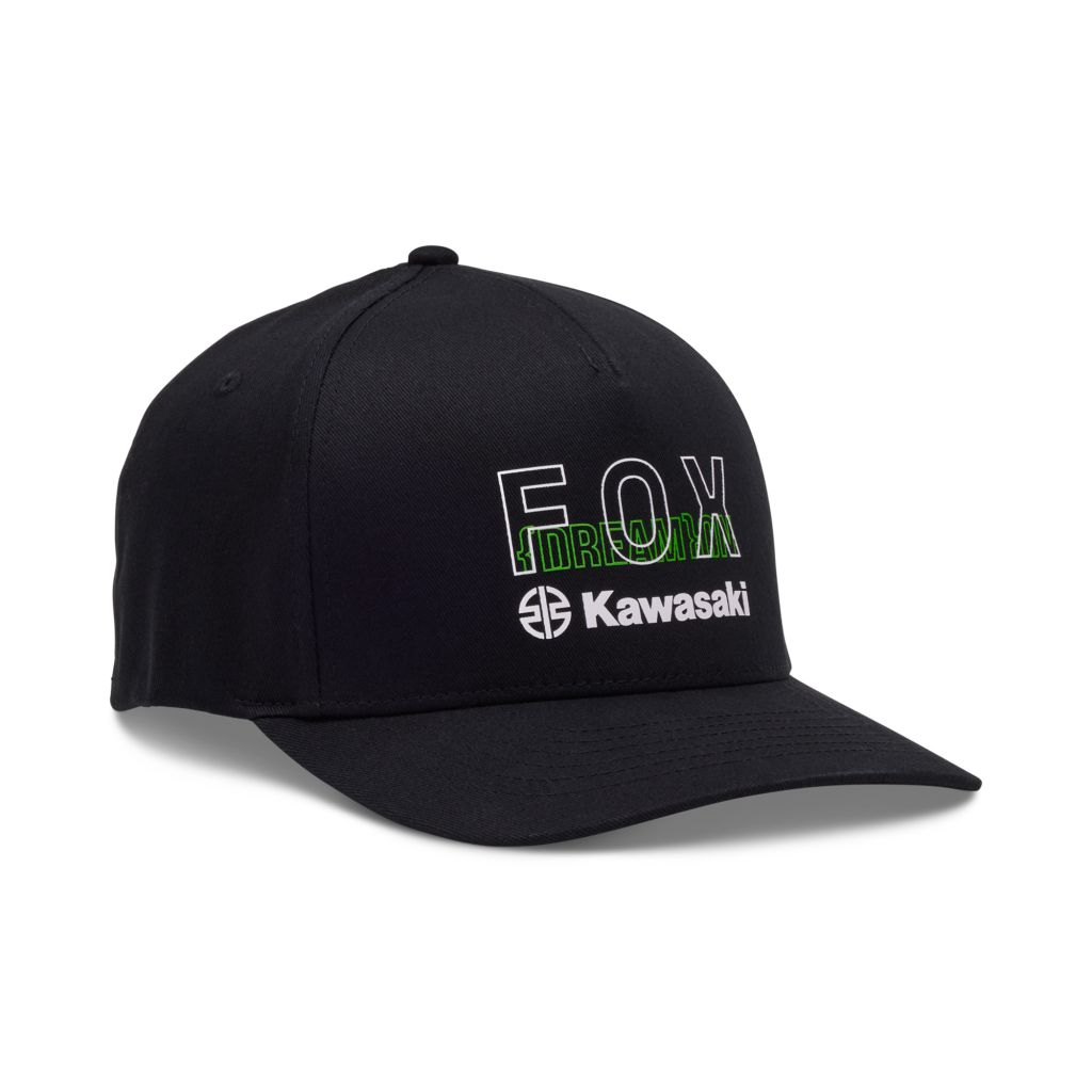 Pánská kšiltovka Fox Fox X Kawi Flexfit Hat Black