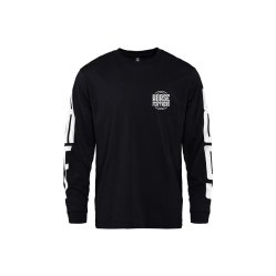 Pánské triko Horsefeathers TALL TYPO LS T-SHIRT (black)