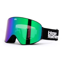 Brýle Horsefeathers EDMOND GOGGLES (black/mirror green)