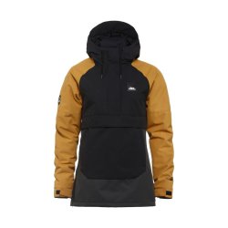 Bunda Horsefeathers MIJA JACKET (black/spruce yellow)