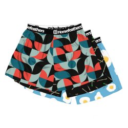 Trenýrky Horsefeathers FRAZIER 3PACK BOXER SHORTS (bundle 7)