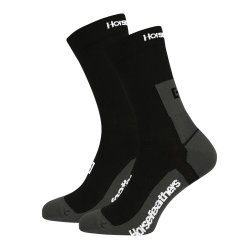 Pánské technické ponožky Horsefeathers CADENCE LONG BIKE SOCKS (black)