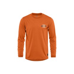 Pánský bike dres Horsefeathers FURY LS BIKE JERSEY (burnt orange)