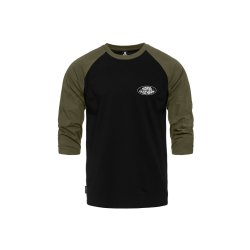 Pánské triko Horsefeathers DYNAMO RAGLAN T-SHIRT (black/burnt olive)