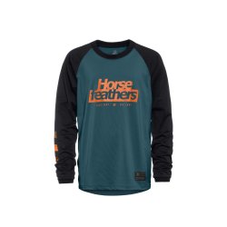 Dětské bike triko Horsefeathers SPIKE LS YOUTH BIKE JERSEY (petrol/black)
