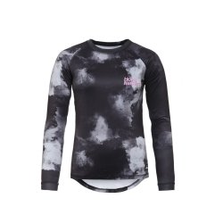 Dámské bike triko Horsefeathers DECO LS BIKE JERSEY (grayscale)