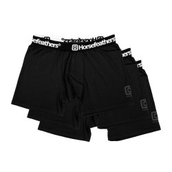 Boxerky Horsefeathers DYNASTY 3PACK BOXER SHORTS (black)