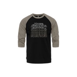 Triko ROLLIN RAGLAN T-SHIRT (black/taupe)