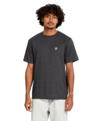 Pánské triko Volcom Circle Blanks Hth Ss Heather Black