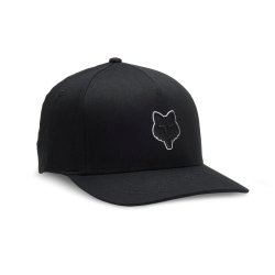 Pánská kšiltovka Fox Fox Head Flexfit Hat Black