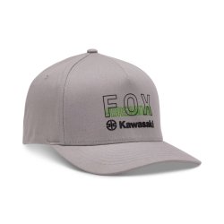 Pánská kšiltovka Fox Fox X Kawi Flexfit Hat Steel Grey
