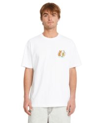 Pánské triko Volcom Curious Cat Sst White
