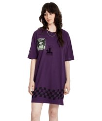 Dámské šaty Volcom Fa Filip Rygalski Tee Dress Grape Royale