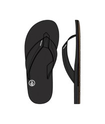 Pánské pantofle Volcom Victor Black
