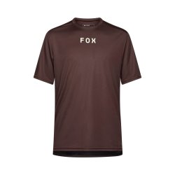 Pánský cyklo dres Fox Ranger Ss Jersey Wordmark Cocoa