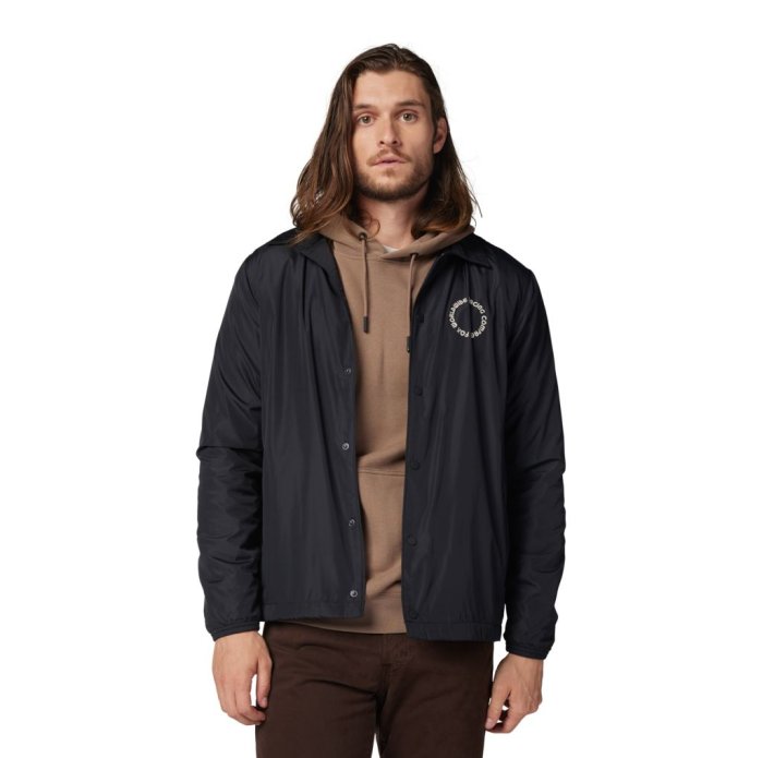 detail Pánská bunda Fox Next Level Coaches Jacket Black