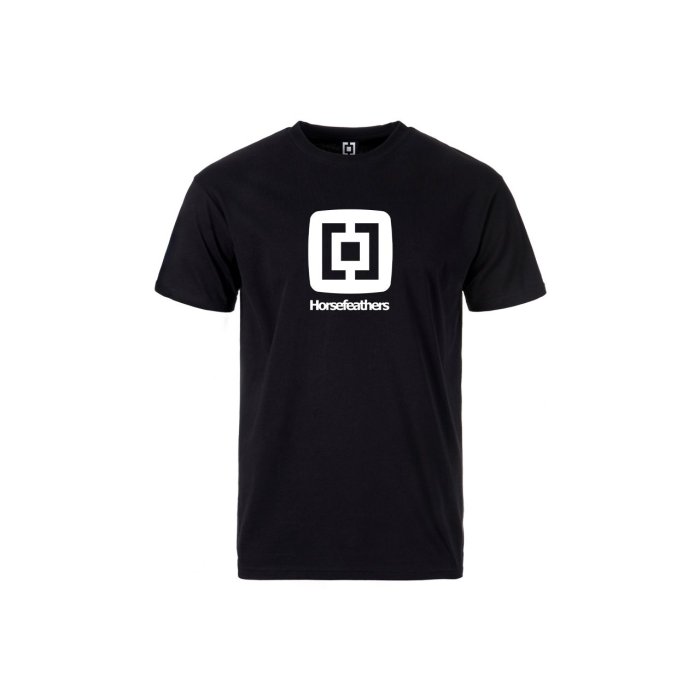 detail Pánské triko Horsefeathers FAIR T-SHIRT BLACK