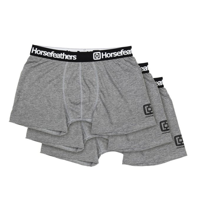 detail Boxerky horsefeathers DYNASTY 3PACK BOXER SHORTS (heather gray)