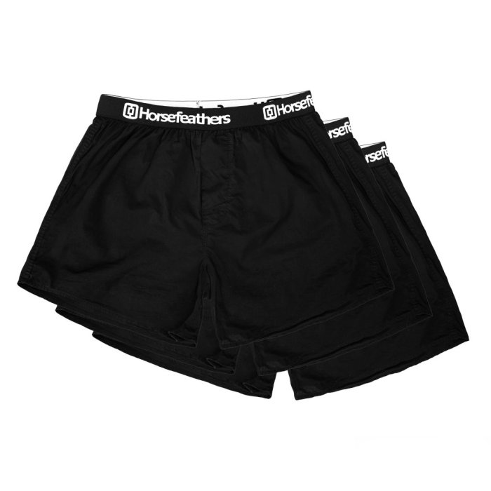 detail Trenýrky Horsefeathers FRAZIER 3PACK BOXER SHORTS (black)