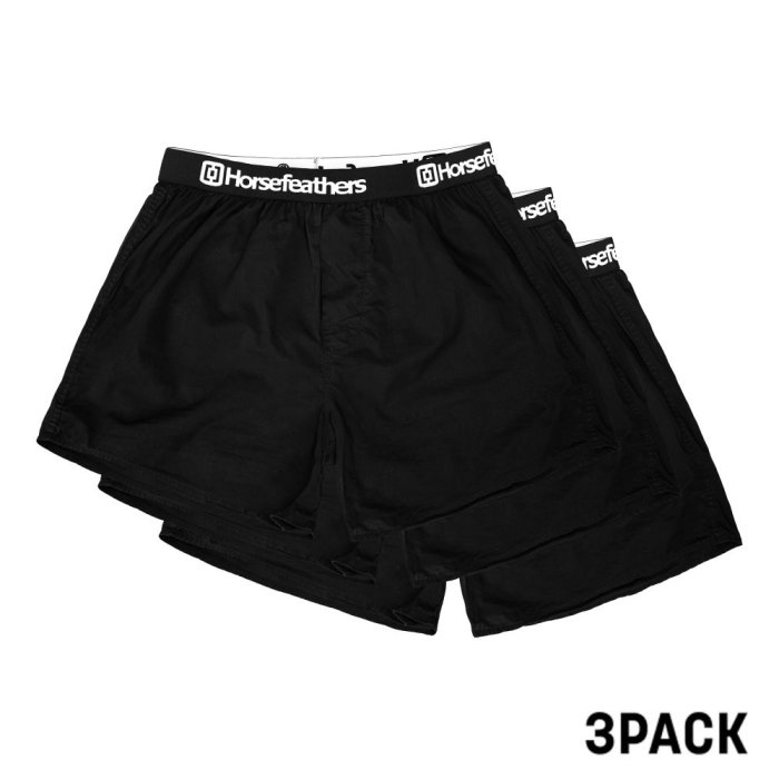 detail Trenýrky Horsefeathers FRAZIER 3PACK BOXER SHORTS (black)