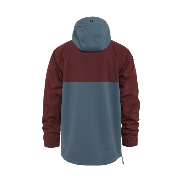 detail Bunda Horsefeathers SPENCER JACKET (burgundy/blue mirage)