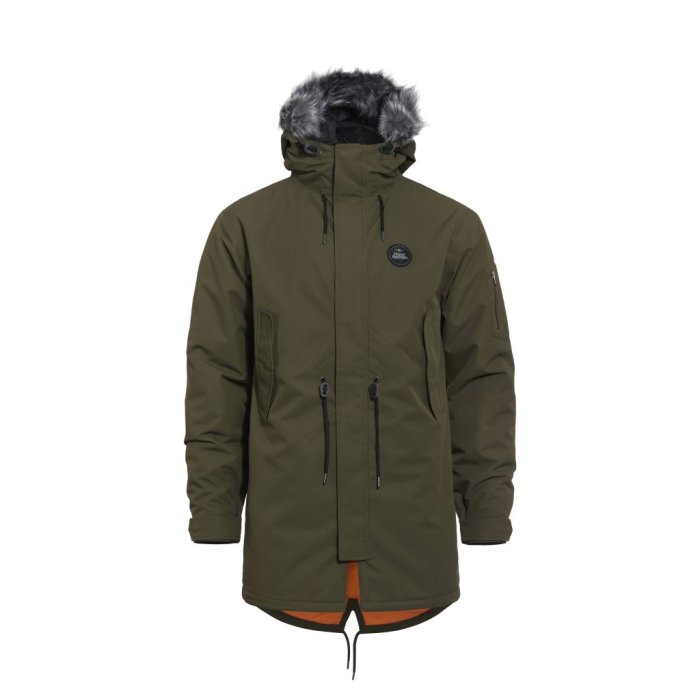 detail Bunda Horsefeathers GRIFFEN JACKET (dark olive)