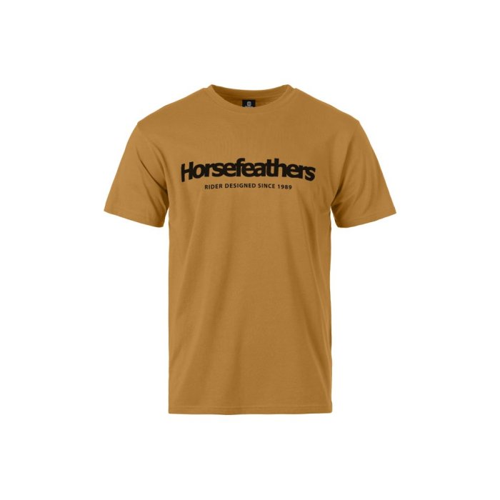 detail Pánské triko Horsefeathers QUARTER T-SHIRT (spruce yellow)