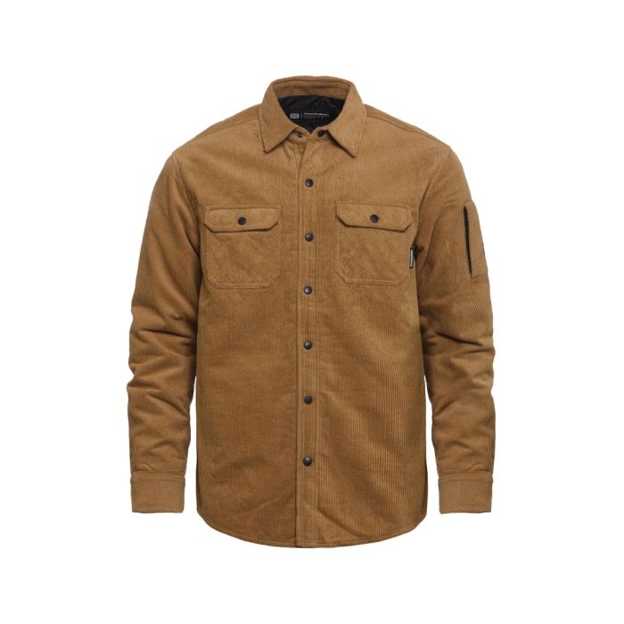 detail Košile Horsefeathers DOUGH INSULATED SHIRT (camel corduroy)