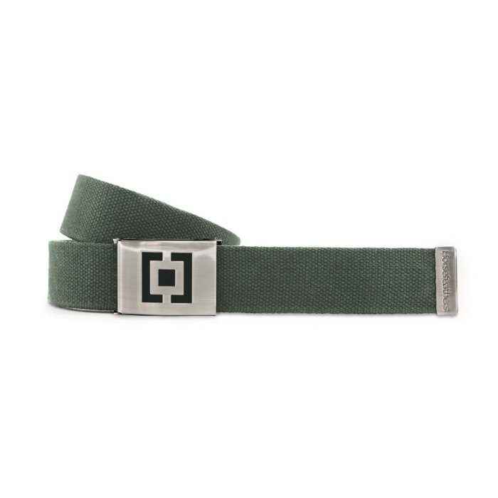 detail Pánský opasek Horsefeathers IDOL PLAIN BELT (olive)