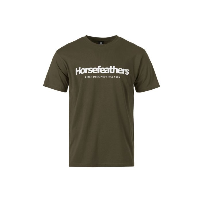 detail Pánské triko Horsefeathers QUARTER T-SHIRT (burnt olive)