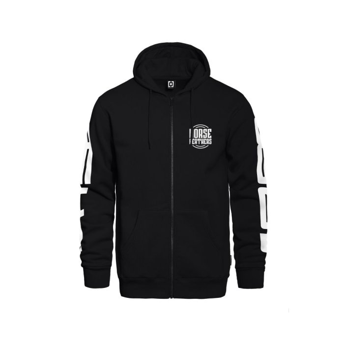 detail Mikina Horsefeathers TALL TYPO SWEATSHIRT (black)