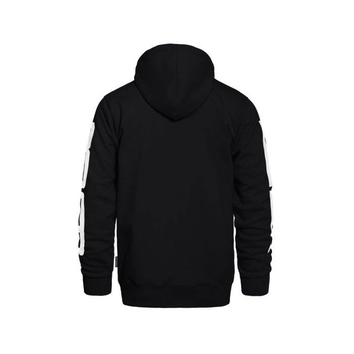 detail Mikina Horsefeathers TALL TYPO SWEATSHIRT (black)