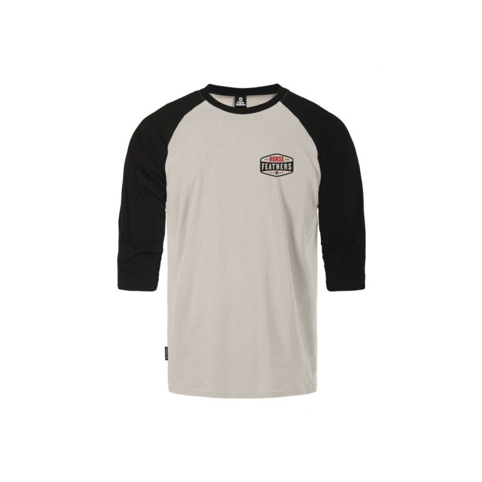 detail Pánské triko Horsefeathers HEXAGON II RAGLAN T-SHIRT (cement)