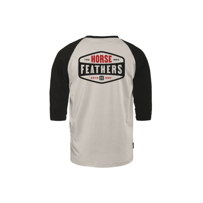 detail Pánské triko Horsefeathers HEXAGON II RAGLAN T-SHIRT (cement)