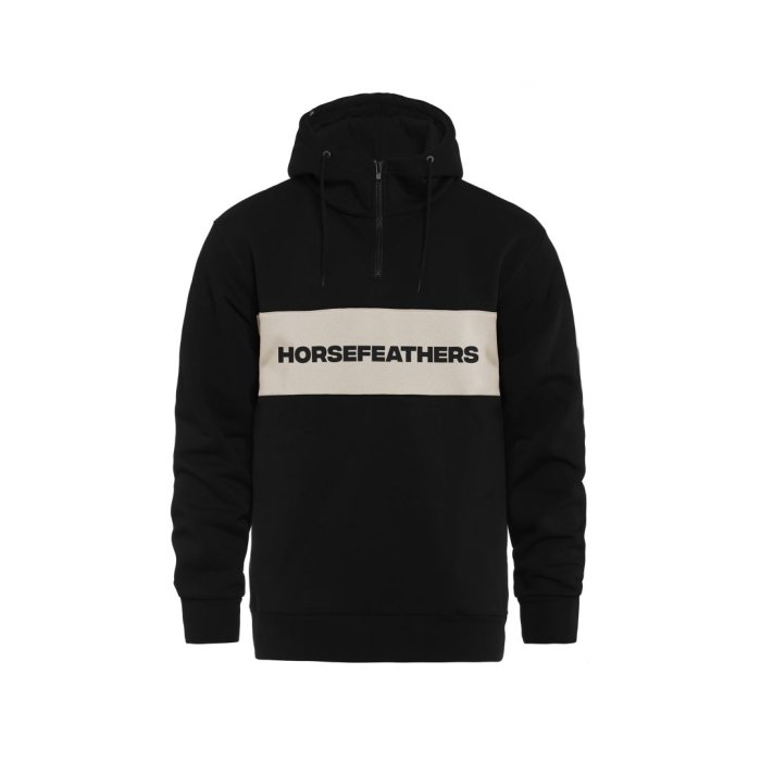 detail Mikina Horsefeathers FULTON SWEATSHIRT (black)