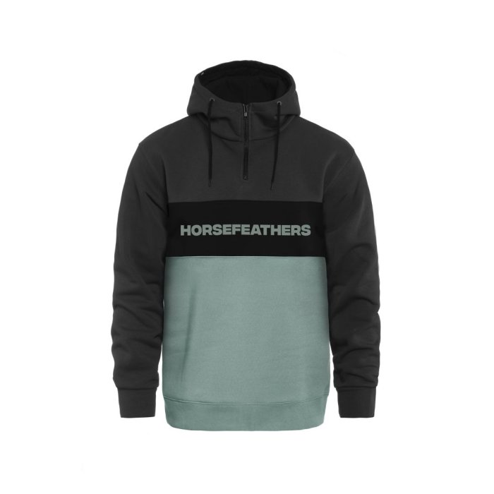 detail Mikina Horsefeathers FULTON SWEATSHIRT (blue haze)