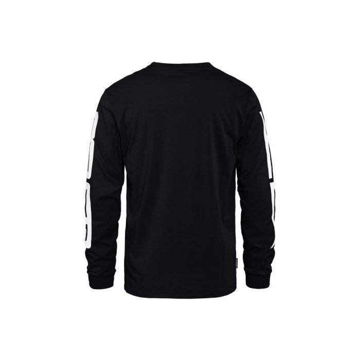 detail Pánské triko Horsefeathers TALL TYPO LS T-SHIRT (black)