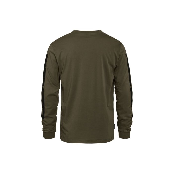 detail Pánské triko Horsefeathers TALL TYPO LS T-SHIRT (burnt olive)