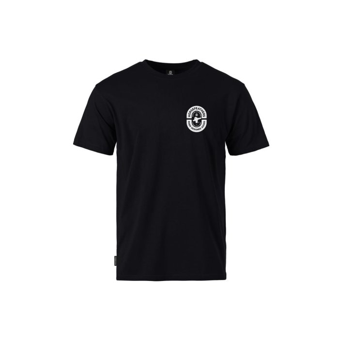 detail Pánské triko Horsefeathers POWDER BADGE II T-SHIRT (black)