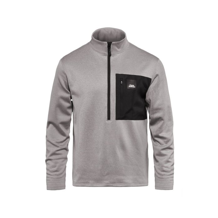 detail Mikina Horsefeathers MINER SWEATSHIRT (ash)