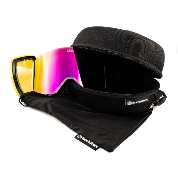 detail Brýle Horsefeathers COLT GOGGLES (white/mirror pink)
