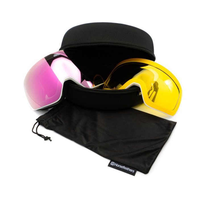detail Brýle Horsefeathers SCOUT GOGGLES (white/mirror pink)