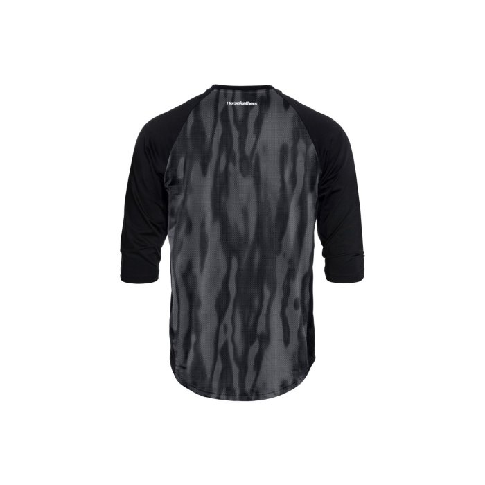 detail Pánský bike dres Horsefeathers SPIKE 3/4 BIKE JERSEY (halftone/black)