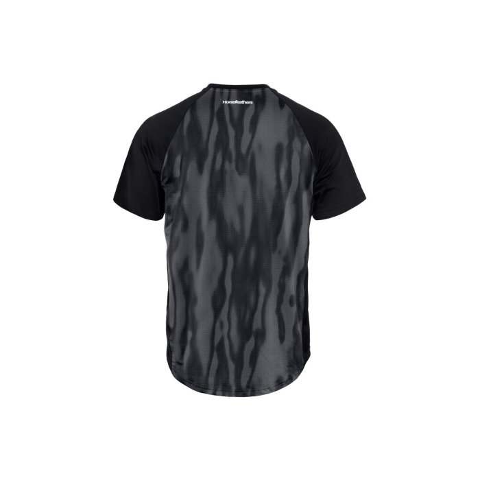 detail Pánský bike dres Horsefeathers SPIKE BIKE JERSEY (halftone/black)