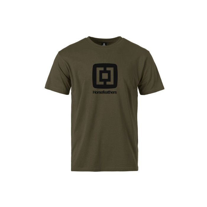 detail Pánské triko Horsefeathers FAIR T-SHIRT (burnt olive)