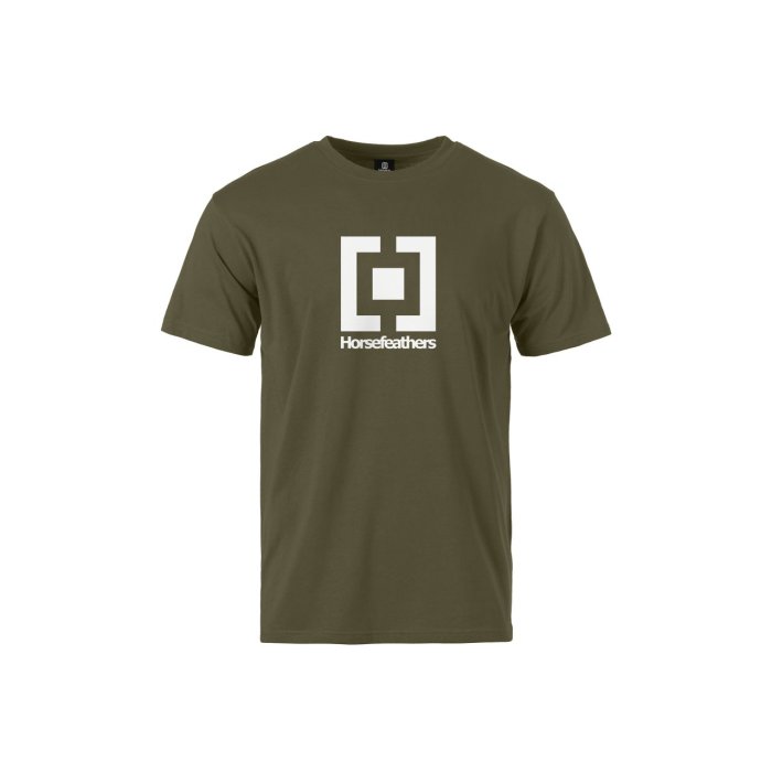 detail Pánské triko Horsefeathers BASE T-SHIRT (burnt olive)