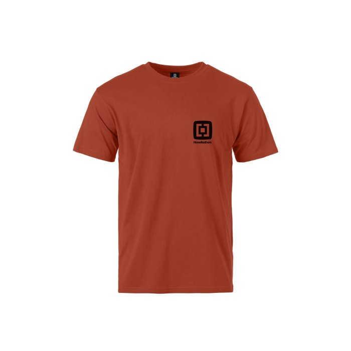 detail Pánské triko Horsefeathers MINI LOGO T-SHIRT (ginger)