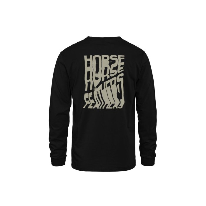 detail Pánské triko Horsefeathers XEROX LS T-SHIRT (black)